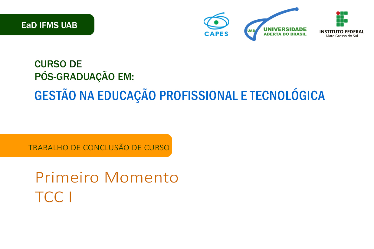 Trabalho de Conclusão de Curso I 